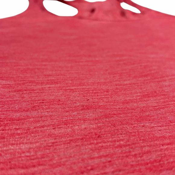 LULULEMON Rare Slit Yogi Racer Back III Coral Halter Tank + Small Reusable Bag - Picture 9 of 16